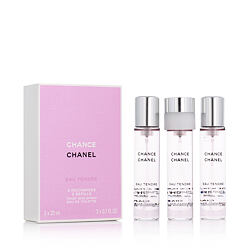 Chanel Chance Eau Tendre EDT 3 x 20 ml donna con spray ricaricabile